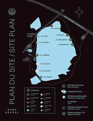 a map of the archaeological site of paphos at MiniBora Le ciel - Cantons-de-l'Est in Bury